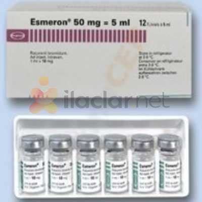 Esmeron 50 Mg/5 Ml Iv Enjeksiyon Icin Solusyon Iceren 10 Flakon Fiyatı