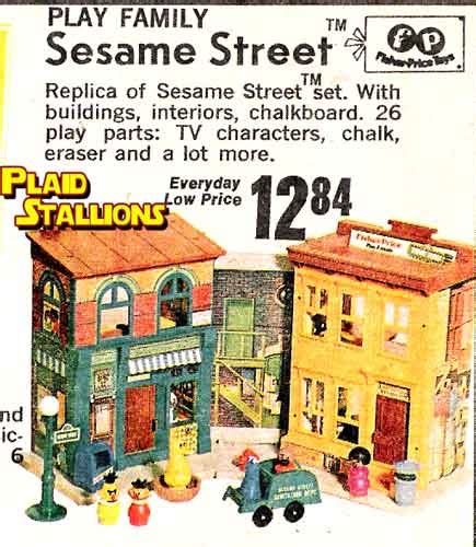 Plaid Stallions : Rambling and Reflections on '70s pop culture: Sesame Street Play Set: Greatest ...