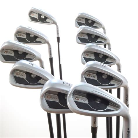 2018 PING G400 Iron Set 4-L Black Dot Graphite Alta CB Regular Flex ...