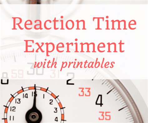 Reaction Time Experiment - The Homeschool Scientist