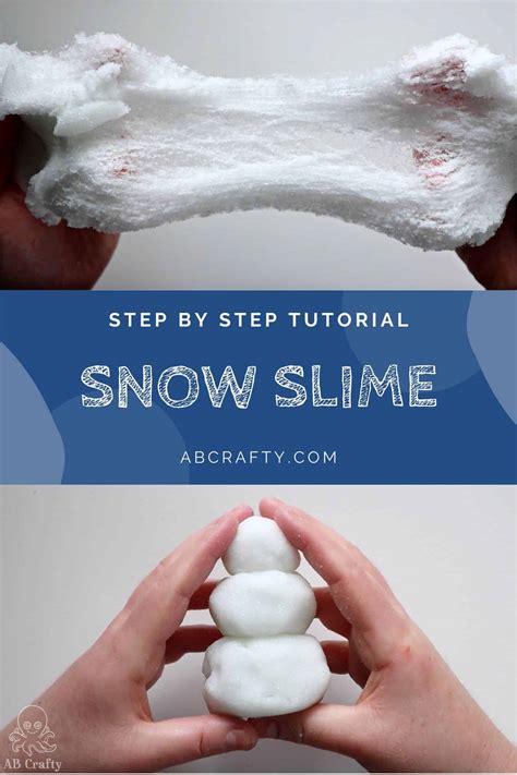 How To Make Fake Snow Slime – Craft Gossip