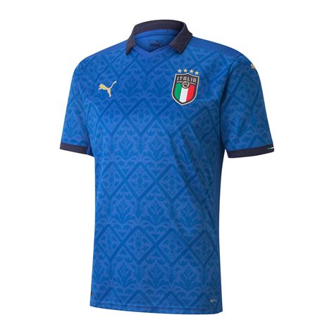 PUMA Italien Authentic Trikot Home EM 2020 F01 blau