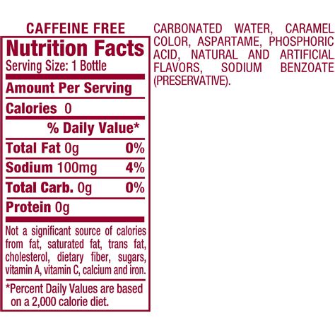 Dr Pepper Nutrition Facts 20 Oz Bottle - Nutrition Ftempo