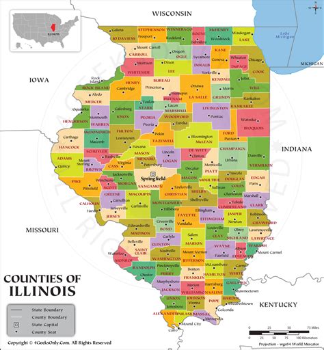 Illinois County Map