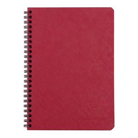 Spiral Notebook A5 Lined Red - University Bookshop