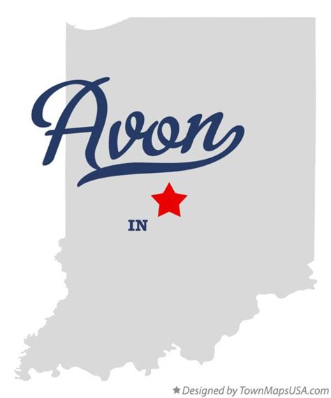 Map of Avon, IN, Indiana