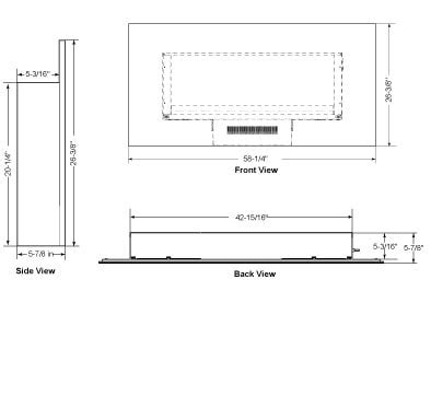 SimpliFire Wall-Mount Electric Fireplace