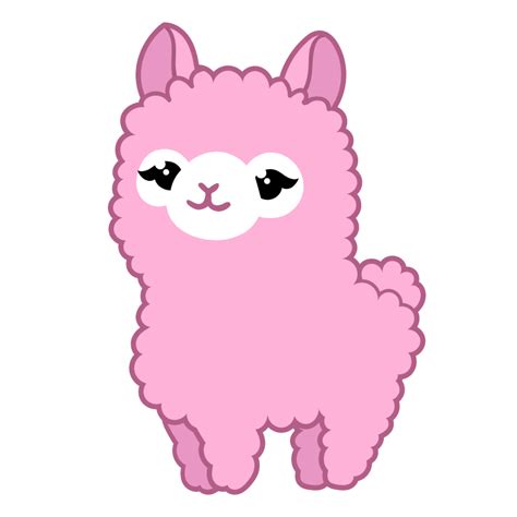 Cute Pink LLama Sticker | Giraffe drawing, Cute easy drawings, Disney ...