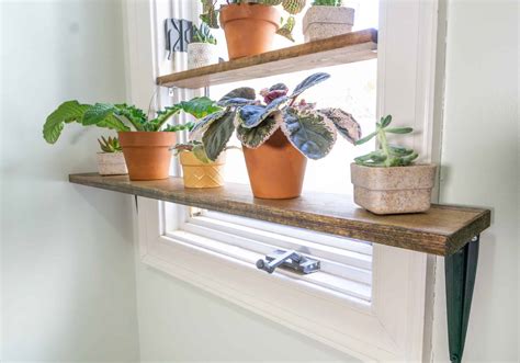 DIY Window Plant Shelf