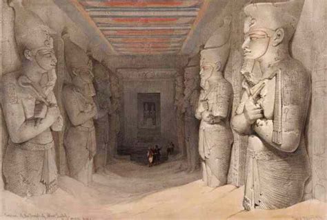 Inside Rameses' Temple at Abu Simbel