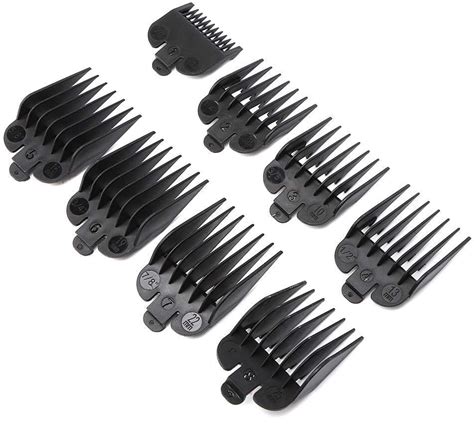 8 Pcs Professional Hair Clipper Combs Guides, Wahl Replacement Guards ...