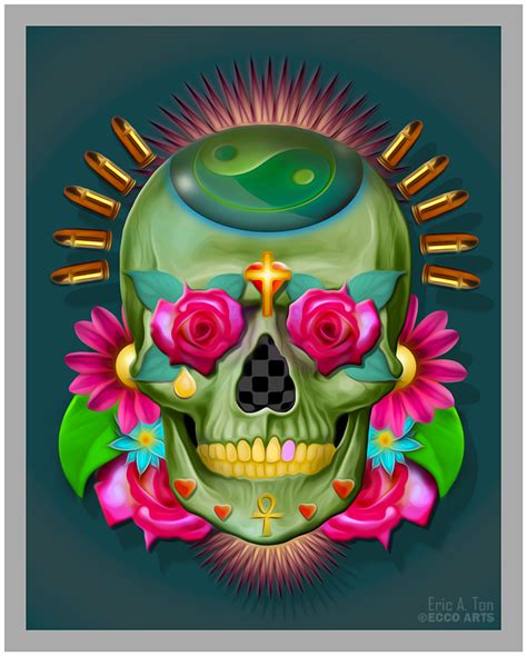 Green Skull by EricTonArts on DeviantArt