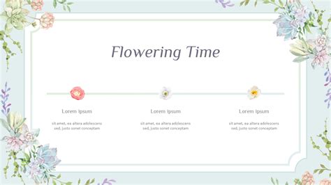 Spring Flowers Design Best Google Slides