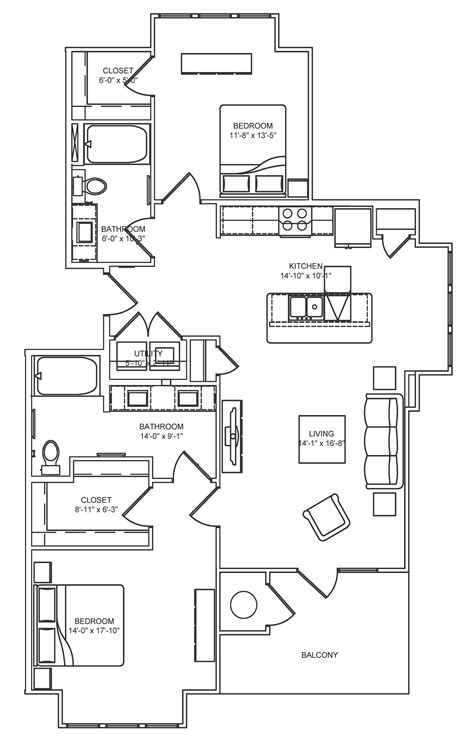 Apartments in Southwest Austin | Ocotillo Apartments | Floor Plans