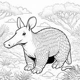Aardvark Coloring Pages 34  Gem sketch template