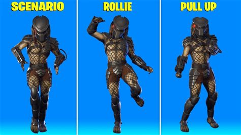 Fortnite PREDATOR Skin With Best Dances & Emotes! - YouTube