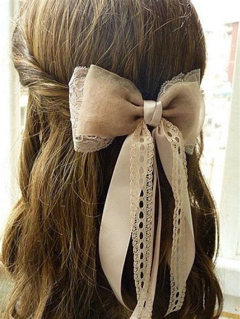 32 Adorable Hairstyles with Bows | Bow hairstyle, Girly hairstyles ...