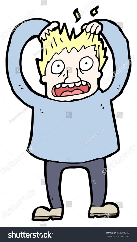 Stressed Man Cartoon Stock Illustration 112203080 | Shutterstock