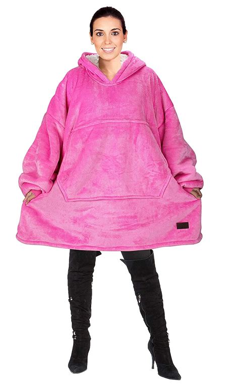 Cozy,Warm,Super soft Oversized Hooded Sweatshirt with Sherpa Lining.Keep you stay warm and ...