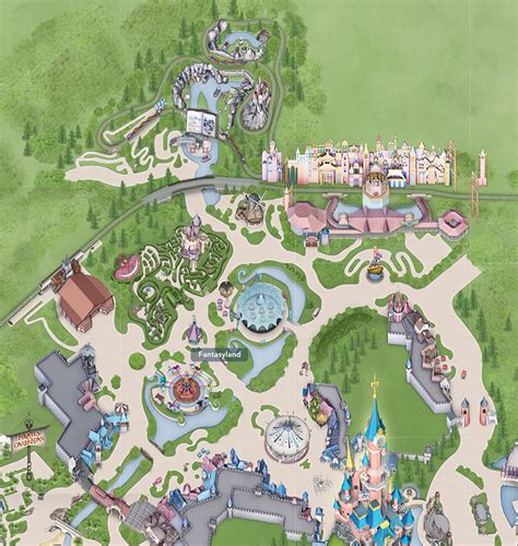 Disneyland Fantasyland Map