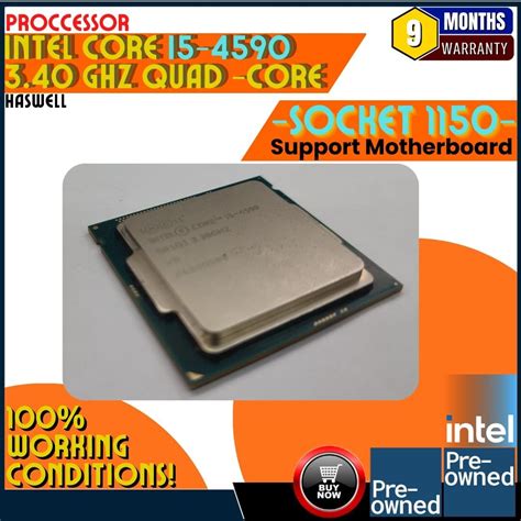 Intel Core i5-4590 3.30GHz Quad-Core 4th Gen Haswell Processor Motherboard support Sockets 1150 ...