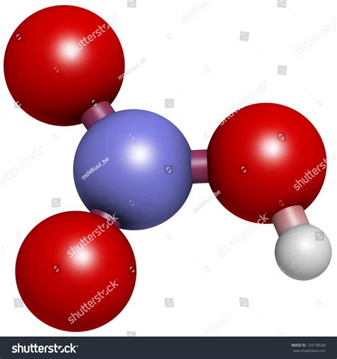 Nitric Acid Hno3 Molecule Chemical Structure Stock Illustration 124138540 - Shutterstock