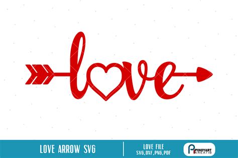 Love Arrow svg - a valentine arrow vector file