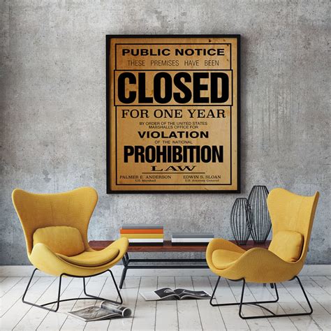 Printable Prohibition Poster Reproduction Instant Digital Download - Etsy