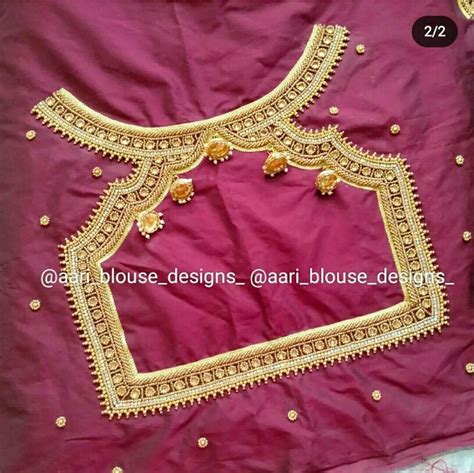 Pin by Mitali Mukesh on aari work | Hand work blouse design, Cutwork blouse designs, Blouse hand ...