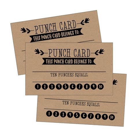 Custom Loyalty Punch Cards - Sporkroll