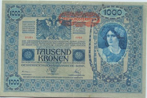 1000 Kronen (First issue) - Austria – Numista