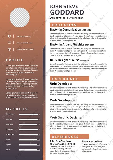 Corporate Recruitment Resume Resume Business Brown Template Download on ...