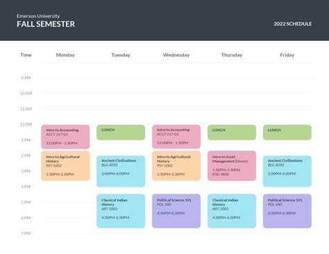 School Schedule Template – denah