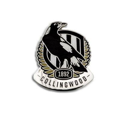 Collingwood Magpies AFL Team Logo Metal Pin Badge Guy Stuff