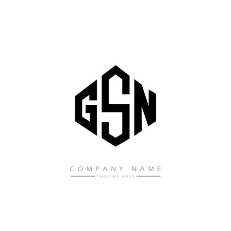 GSN letter logo design with polygon shape. GSN polygon and cube shape ...