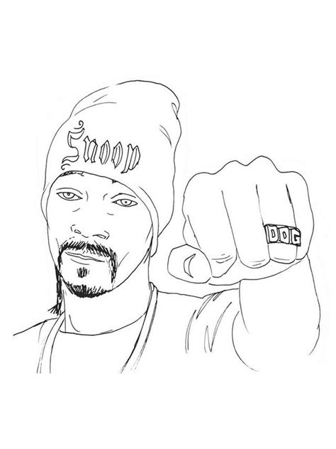 Snoop Dogg coloring pages