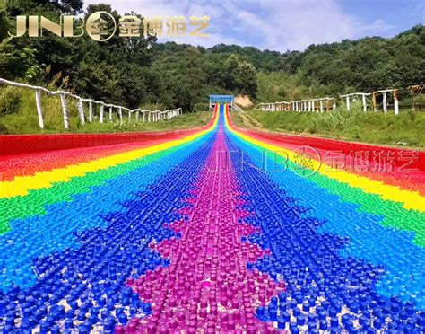 Popular Adult Playground Fun Park Plastic Rainbow Dry Snow Slide Slope ...