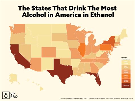 The States That Drink the Most Alcohol in America [Map] | VinePair