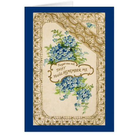 Forget Me Not Cards, Forget Me Not Card Templates, Postage, Invitations ...