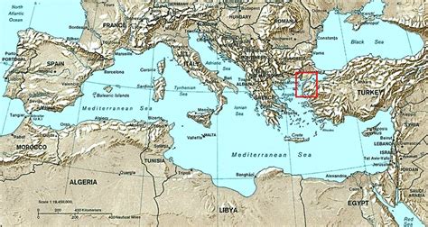 Dardanelles Strait On World Map - Map Of Rose Bowl