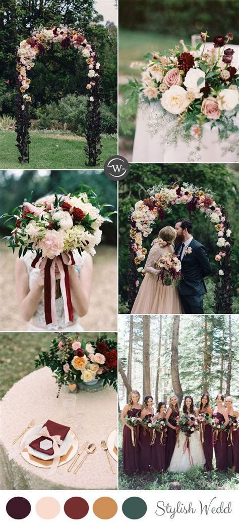 Wedding Trends: 10 Fantastic Burgundy Color Combos for 2022 | Fall wedding colors, Wedding ...