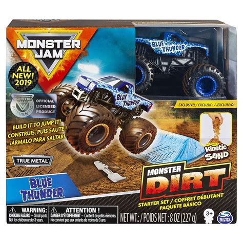 Monster Jam Monster Dirt Blue Thunder Starter Set Box Style May Vary ...