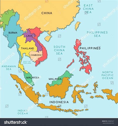 Printable Map Of South East Asia Recent Download And Southeast - Asia ...