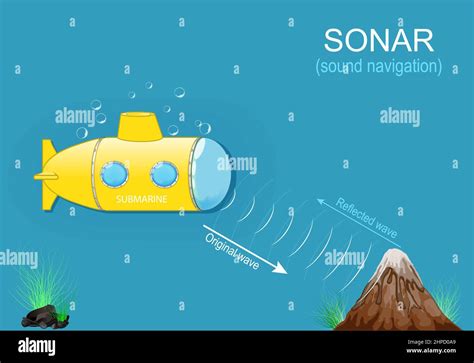 Submarine sonar diagram Stock Vector Images - Alamy