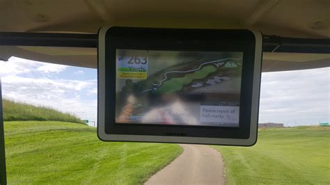 Played my first round at a course with a GPS touch screen on their ...