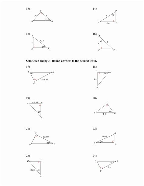 Reference Angle Worksheet Answer Key