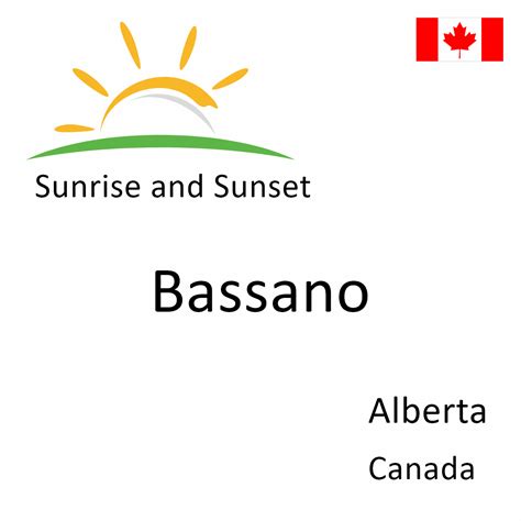 Sunrise and Sunset Times in Bassano, Alberta, Canada