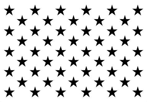 American Flag Stars Printable