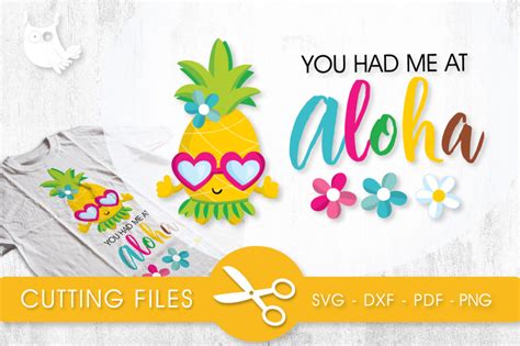 Aloha Pineapple Graphic by PrettyCuttables · Creative Fabrica