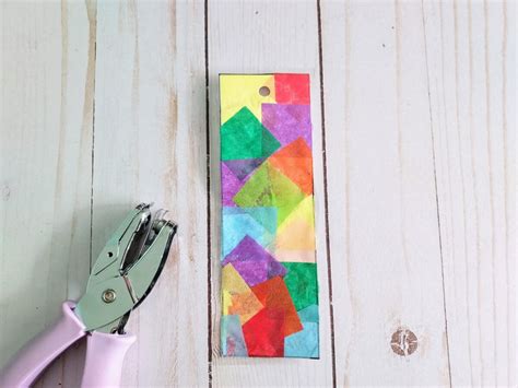 Tissue Paper Bookmark Craft for Kids